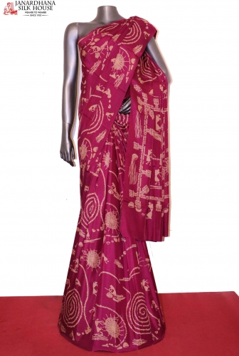 Exclusive Pure Printed Silk Saree